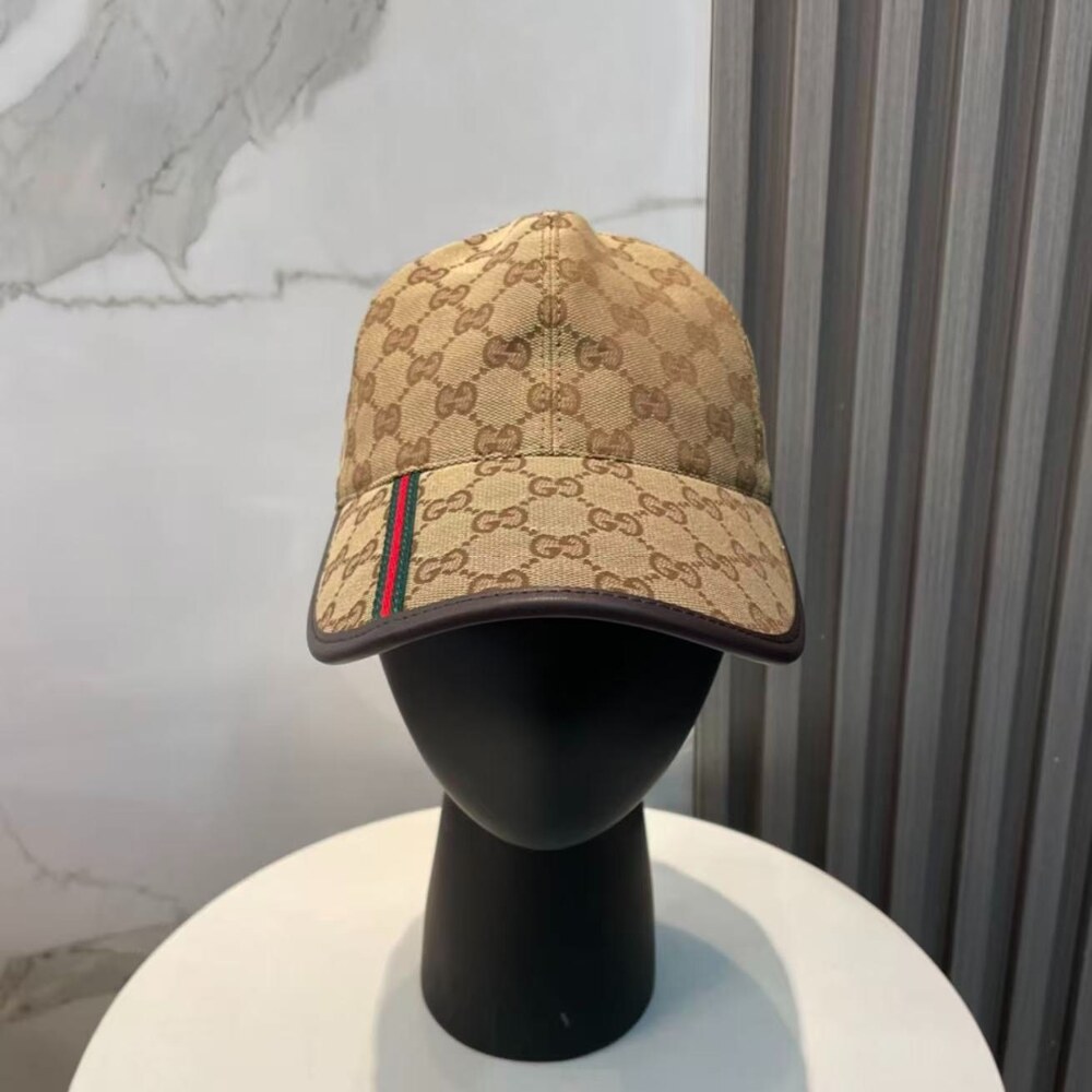 Gucci GG Canvas Baseball Cap with Web Stripe